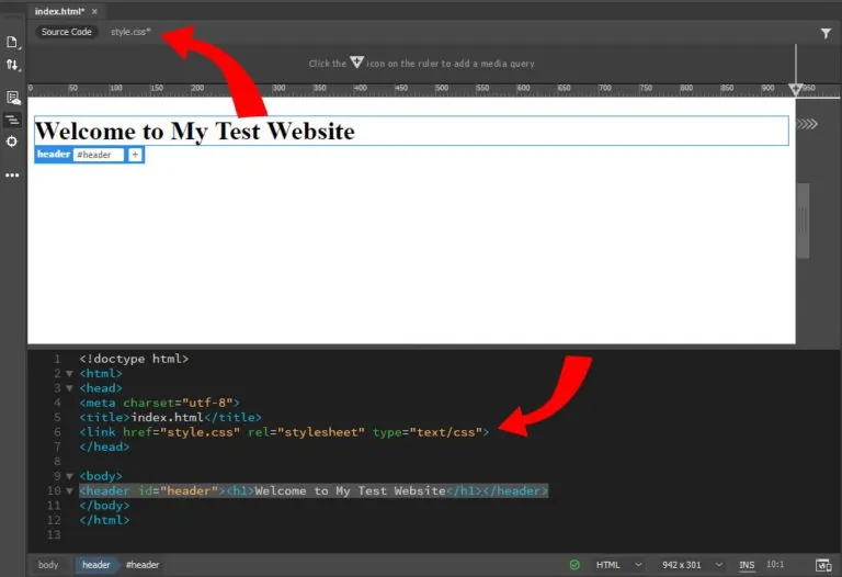 ویرایش کدهای CSS در Dreamweaver