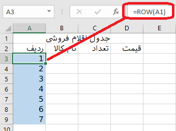 row function for creating row numbers