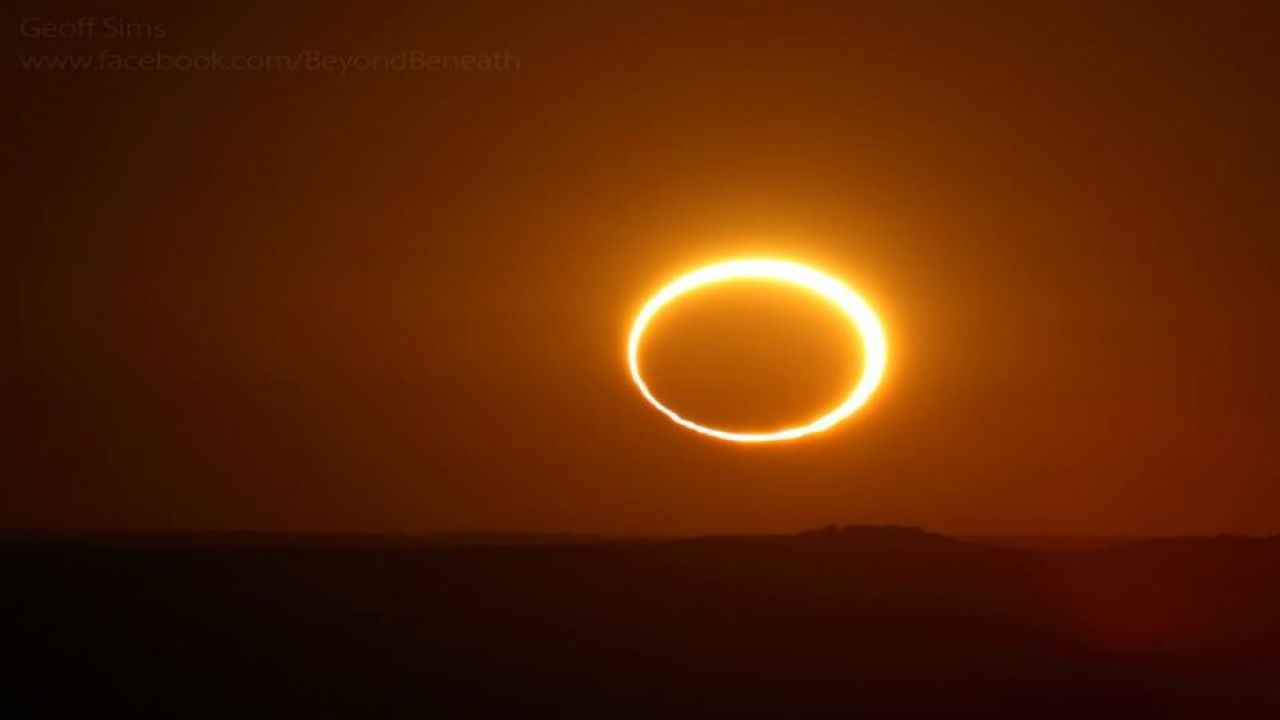 خورشیدگرفتگی حلقوی — تصویر نجومی روز