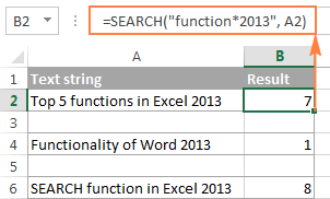 excel wildcard search