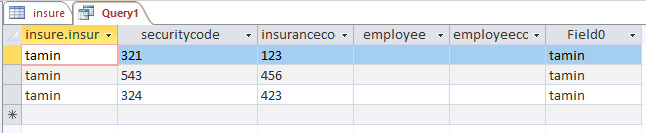 query design 1 result