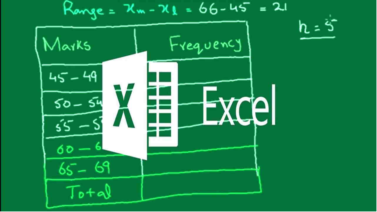 جدول فراوانی در اکسل Frequency table in Excel
