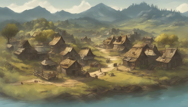 یک روستا (تصویر تزئینی مطلب رشته جغرافیا)