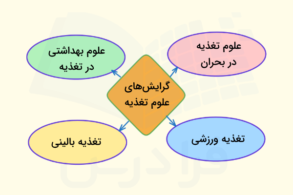 گرایش های رشته علوم تغذیه برای ادامه تحصیل