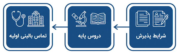 سال‌های آغازین تحصیل پزشکی و یادگیری مباحث پایه و علمی