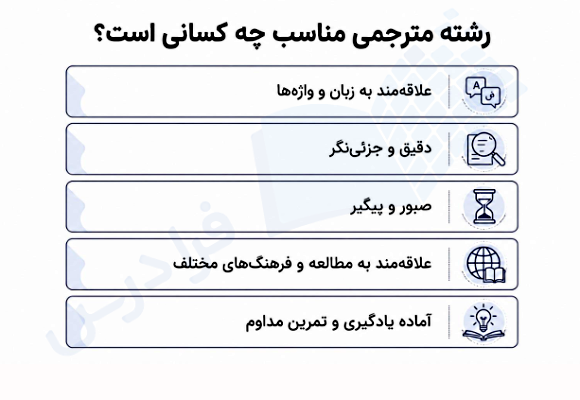 رشته مترجمی مناسب چه افرادی است