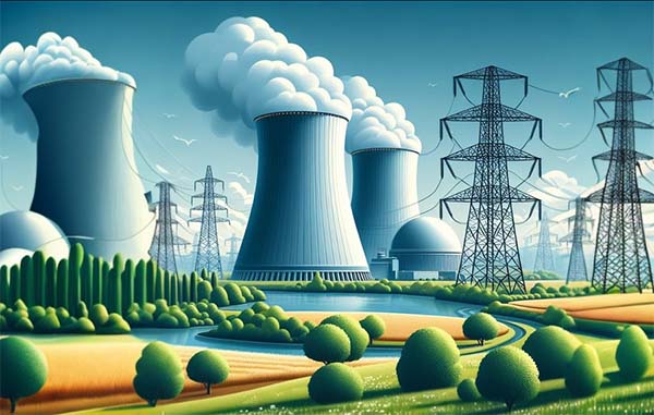 نیروگاه هسته ای تولید کننده برق