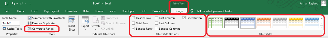 table tools design