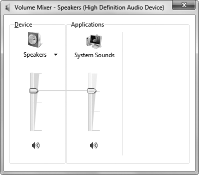 تنظیمات صدا در ویندوز 7