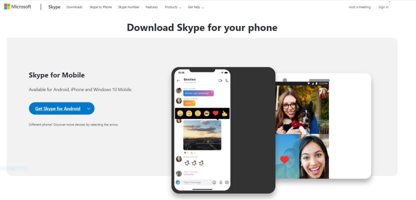 دانلود اسکایپ بر روی تلفن همراه