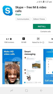 دانلود اسکایپ بر روی گوشی‌های اندروید