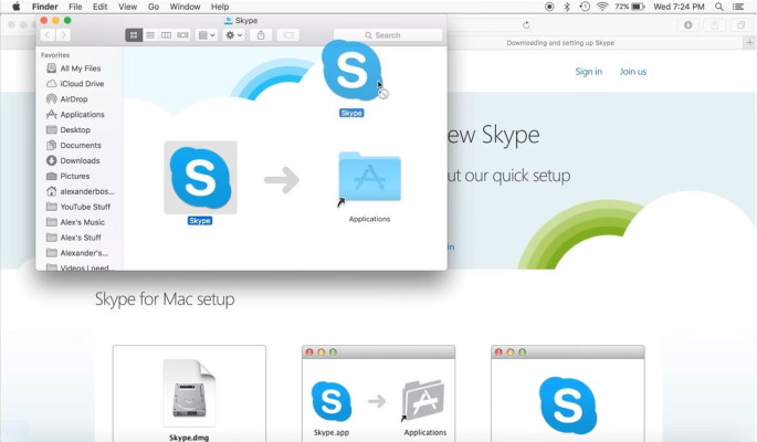 نصب اسکایپ بر روی سیستم عامل مک
