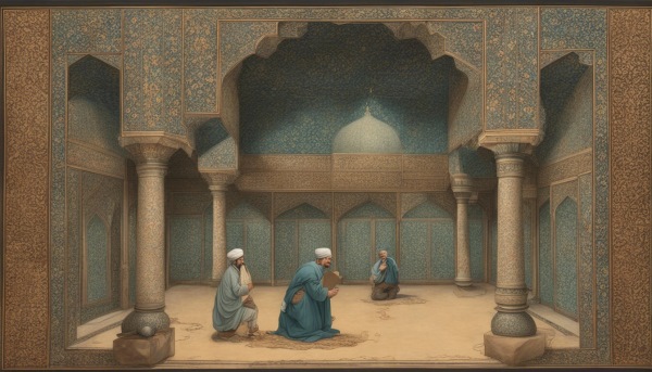 شاعران ایرانی در مسجد
