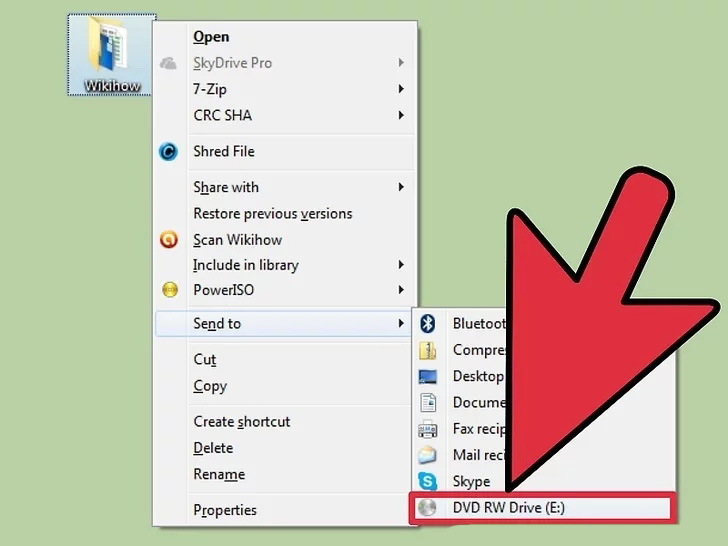 نحوه رایت سی دی در ویندوز 7