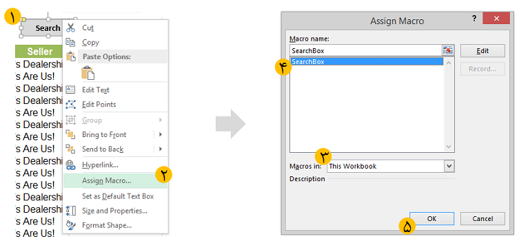 Add VBA Macro Code To Filtering Search Button