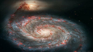 میدان مغناطیسی کهکشان گرداب — تصویر نجومی