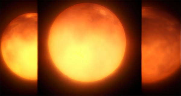 تصویر گرفته شده از خورشید توسط تلسکوپ