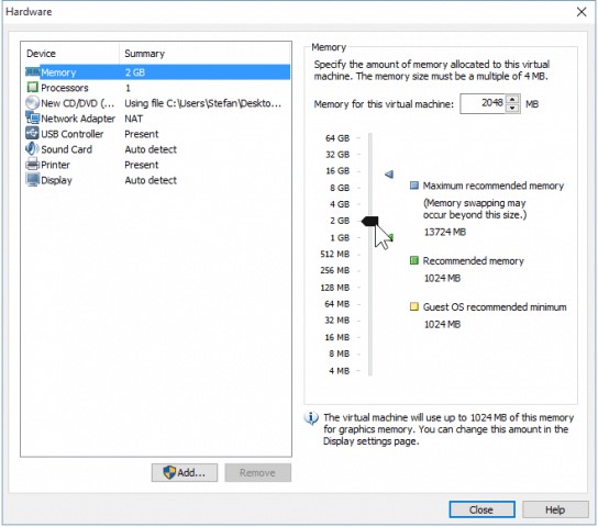 نصب ویندوز در vmware