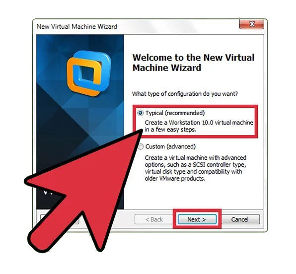نصب ویندوز در vmware