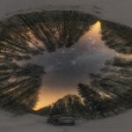 شب زمستانی نیمکره شمالی – تصویر نجومی