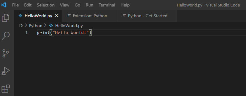 شروع کار با VS Code در پایتون برای مطلب آموزش Visual Studio Code