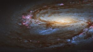 کهکشان مارپیچی M66 — تصویر نجومی