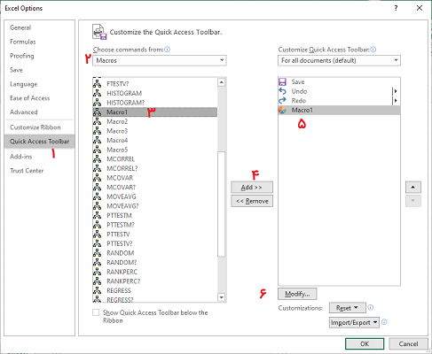 assign key to macro