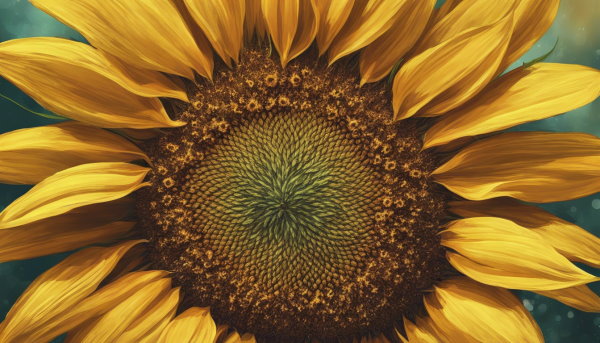 نمای نزدیک از یک گل آفتابگردان