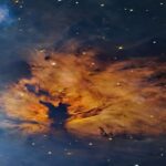 سحابی شعله و ستاره نطاق – تصویر نجومی