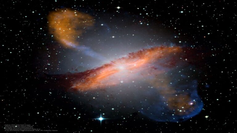 میدان های مغناطیسی کهکشان قنطورس ای — تصویر نجومی