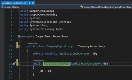 تغییر نام Repository برای استفاده از Dapper‌ به جای Entity Framework | آموزش Dapper