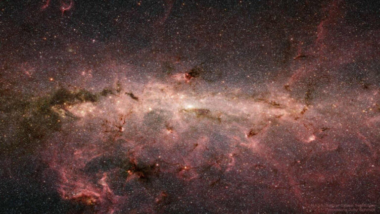 تصویر فروسرخ از مرکز کهکشان راه شیری — تصویر نجومی