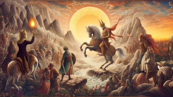 جنگجویی سوار بر اسب 