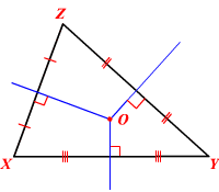 همرسی عمود منصف مثلث 