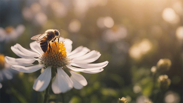 گرده افشانی توسط زنبور