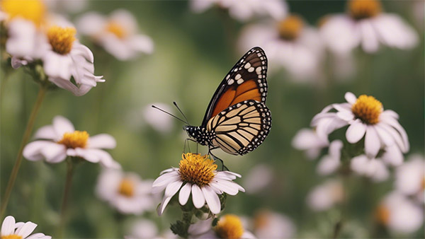 گرده افشانی توسط پروانه