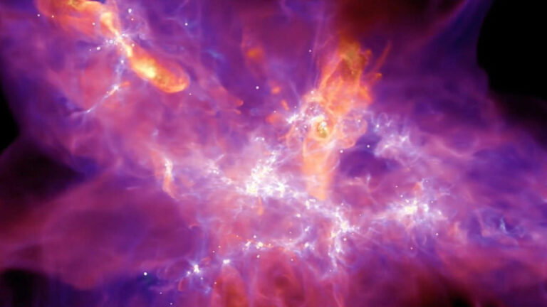 شبیه سازی شکل گیری ستاره ها — تصویر نجومی