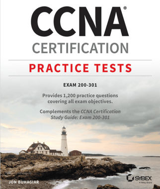 تصویر جلد کتاب CCNA Certification Practice Tests: Exam 200-301 1st Edition را نیز می توان آن را به عنوان بهترین کتاب CCNA یا یکی از بهترین کتاب‌های CCNA در نظر گرفت