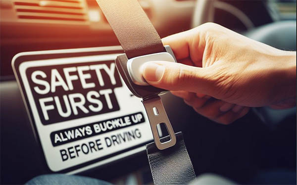 همیشه قبل از شروع رانندگی از بسته و سالم بودن کمربند ایمنی خود برای حفاظت از ستون فقرات گردنی اطمینان حاصل کنید.