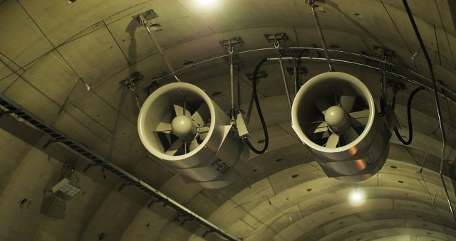 نمونه‌ای از جت فن‌های مورد استفاده در تونل مترو