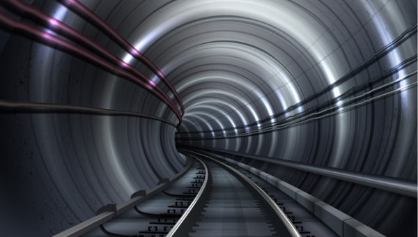 تونل مترو، یکی از کاربردهای حفاری زیرزمینی برای ساخت مسیر حمل و نقل عمومی است.
