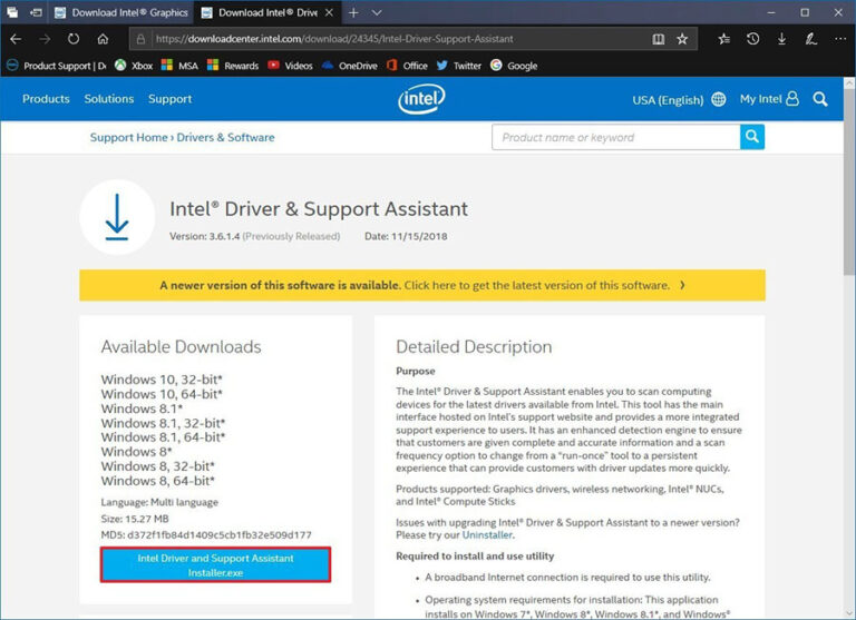 instal the new for android Intel Driver & Support Assistant 23.4.39.9