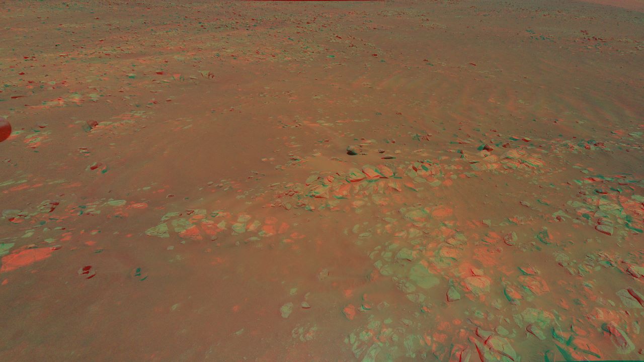 تصویر سه بعدی از دهانه جیزرو — تصویر نجومی