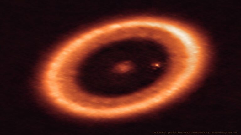 دیسک غبارآلود پیرامون یک سیاره فراخورشیدی — تصویر نجومی