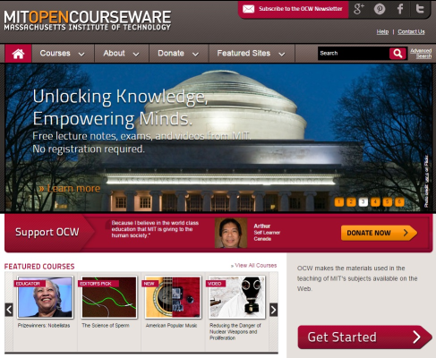 سایت MIT OpenCourseWare
