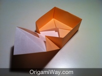 آموزش اوریگامی درب جعبه