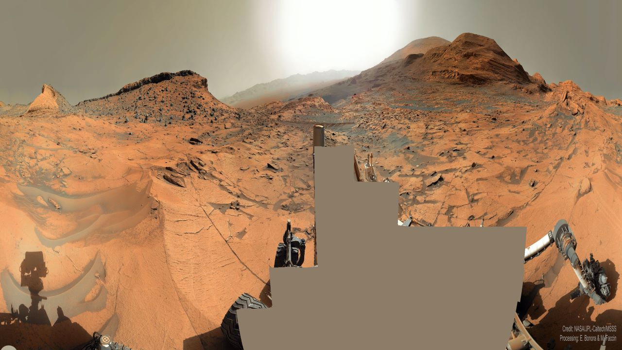 چشم انداز ۳۶۰ درجه ای از مریخ — تصویر نجومی