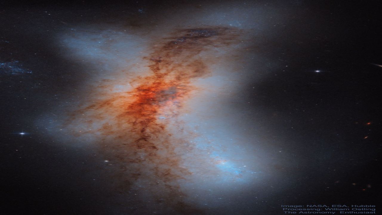 کهکشان های برخوردکننده NGC 520 — تصویر نجومی