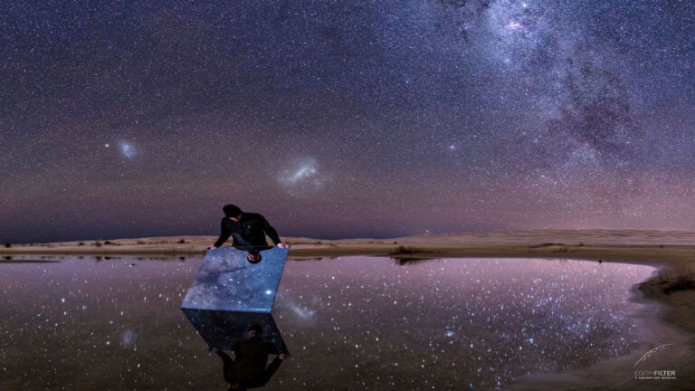 انعکاس آسمان شب — تصویر نجومی