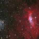 سحابی حباب و خوشه ستاره ای M52 – تصویر نجومی